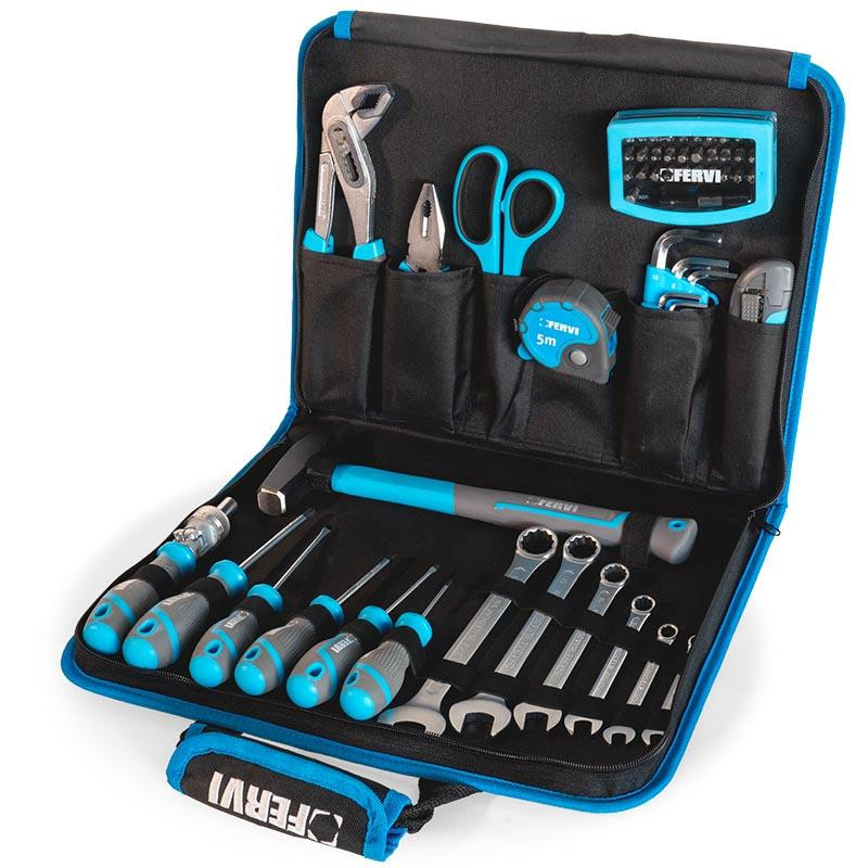 MALETA DE TELA CON UTILES Y ACCESORIOS