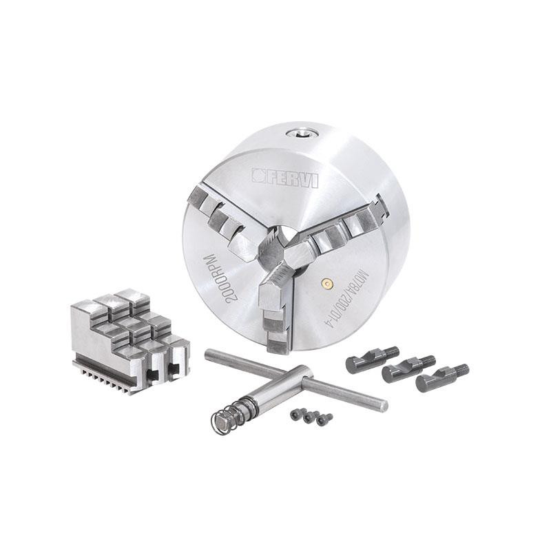 PLATO TORNO Ø 200 DE 3+3 GARRAS CON CONTRAPLATO CAMLOCK