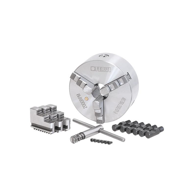 PLATO TORNO Ø 200 DE 3+3 GARRAS CON CONTRAPLATO CAMLOCK