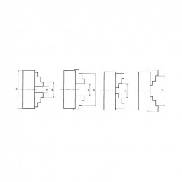 PLATO TORNO Ø 320 DE 3+3 GARRAS CON CONTRAPLATO CAMLOCK