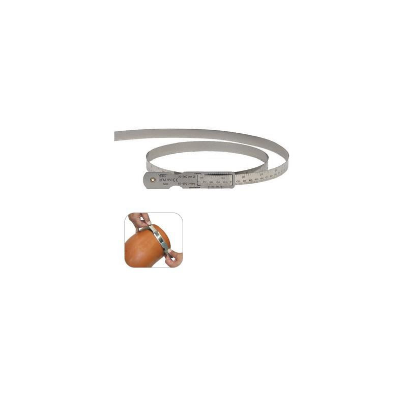 Regla de Circunferencia Circometro, ø 2700-3100mm, circ.8480-9760mm, CE, DIN 2014/32/EU Clase II, Acero Carbono