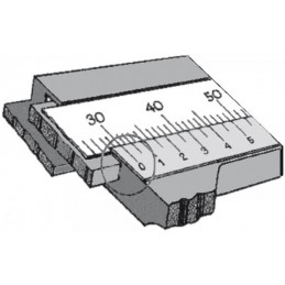 PIE DE REY ANALOGICO DIN 862 INOX 150mm 150x0.05mm / 6x1/128", inox,