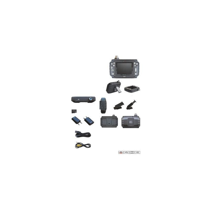 Pantalla de Control Para endoscopio • IP54 Monitor a Colores TFT de 3,5“, Conexión roscada adecuada para todas nuestras sondas f