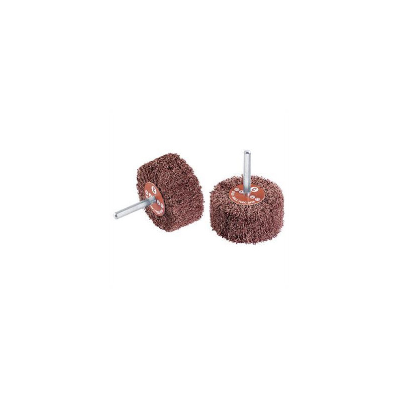 CEPILLOS DE ABANICO CON MANGO EN PAÑO ABRASIVO 50 x 30 mm  GRANO 180≈