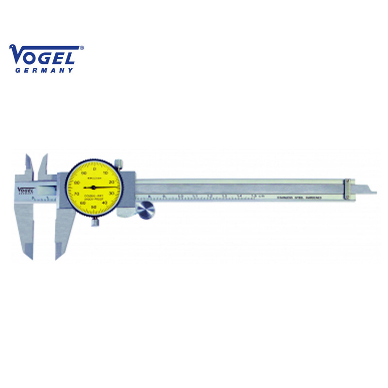 PIE DE REY CON RELOJ 300 mm 0.01 mm, inox, endurecido, pulgar, a prueba de golpes, en caja