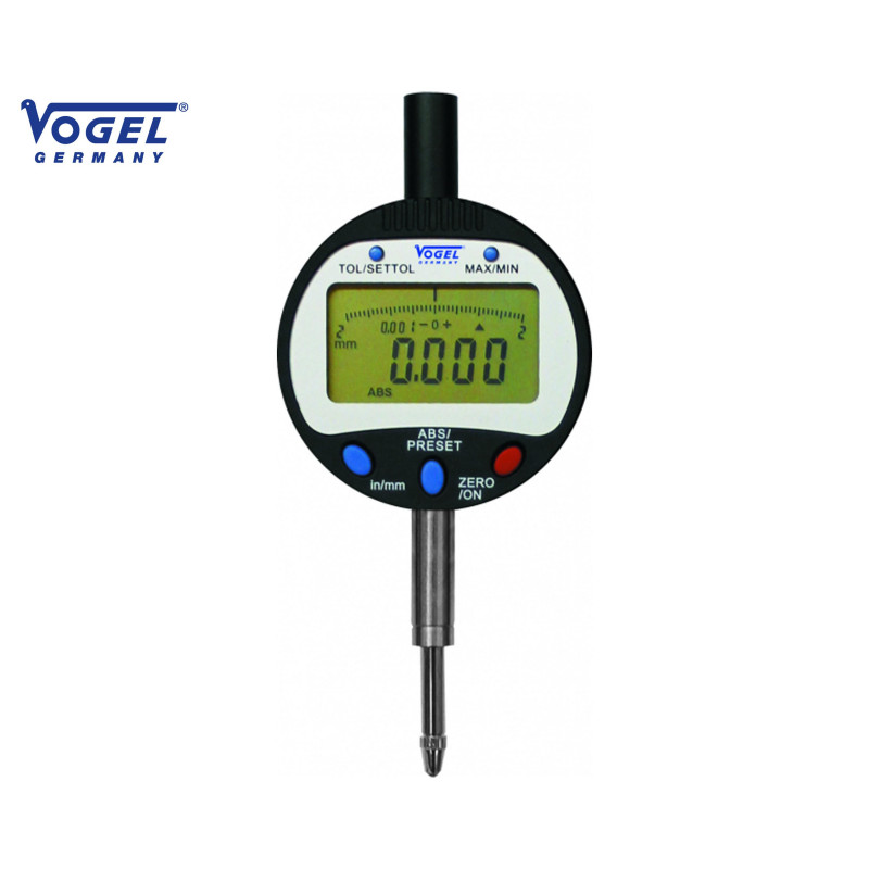 RELOJ COMPARADOR DIGITAL 12,7x0,001mm/0.5x0.00005", USB data output,mm/inch, Salida de datos USB, mm/pulgadas, manual de instruc