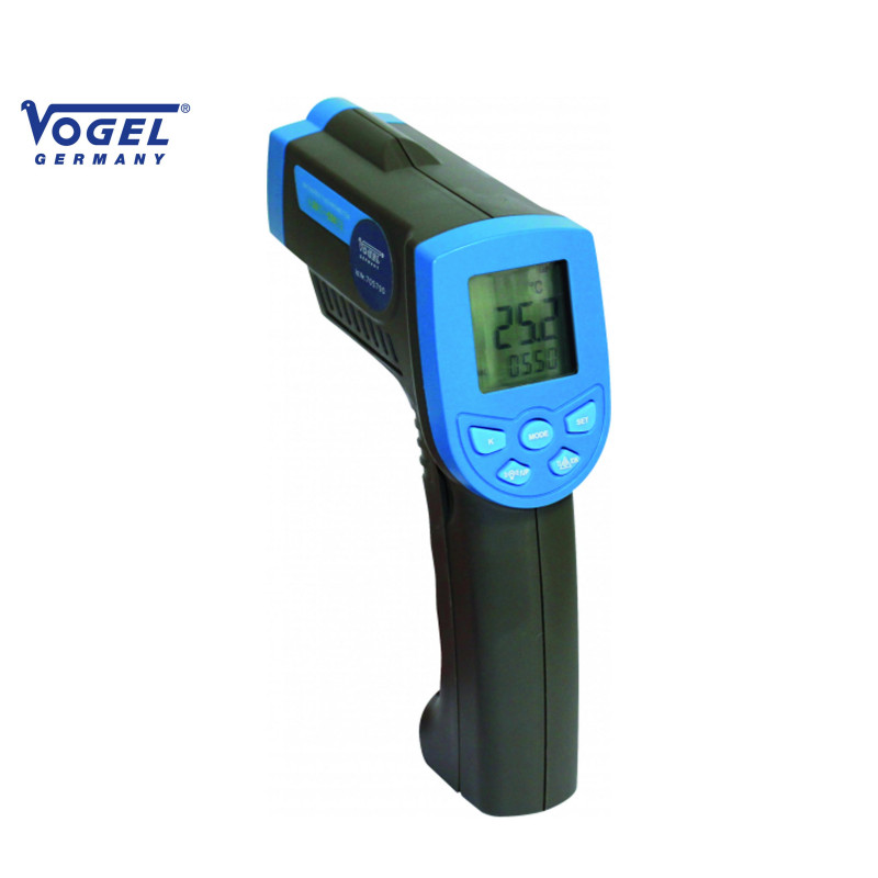 Termómetro láser infrarrojo -30°C ~ +550°C,C/F conv. LCD grande del tamaño de una pistola,