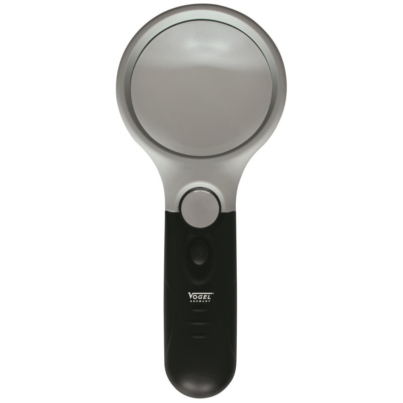 Lupa de bolsillo con aumentos LED 3-x/4.5-x, diámetro lente ø 75 mm, CE