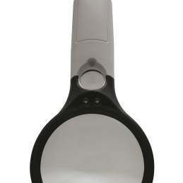 Lupa de bolsillo con aumentos LED 3-x/4.5-x, diámetro lente ø 75 mm, CE