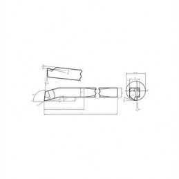 HERRAMIENTA  DIN 4974 10*10 Calidad P 25  ( ISO - 9 ) INTERIOR