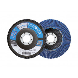DISCO LAMINAS Ø 115 Gr Zirconio 40 EcofleX Plano T27 Fibra