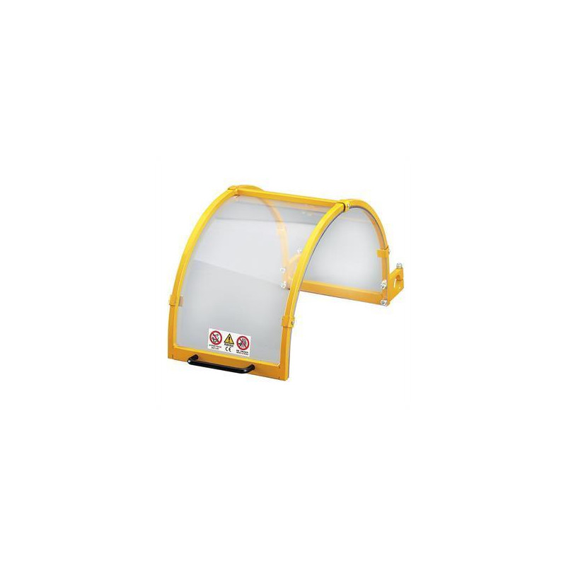 PROTECCION REGULABLE PARA TORNO CON PANTALLA DE LEXAN Y ESTRUCTURA DE ACERO
