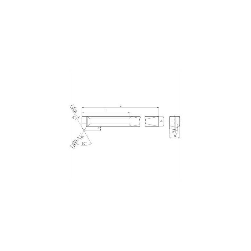 CUCHILLA DE TORNO PARA ROSCAS DE INTERIORES