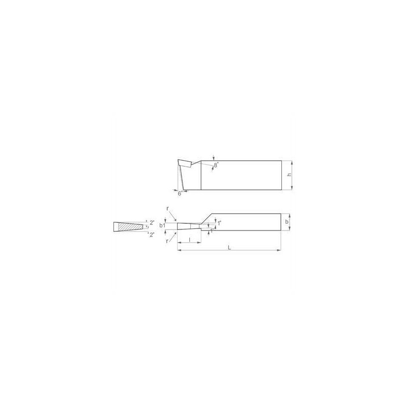 CUCHILLA DE TORNO PARA TRUNCAR