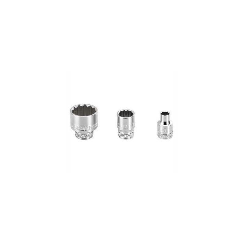 LLAVE VASO DE 12 CARAS, SERIE NORMAL 3/8, 19 MM