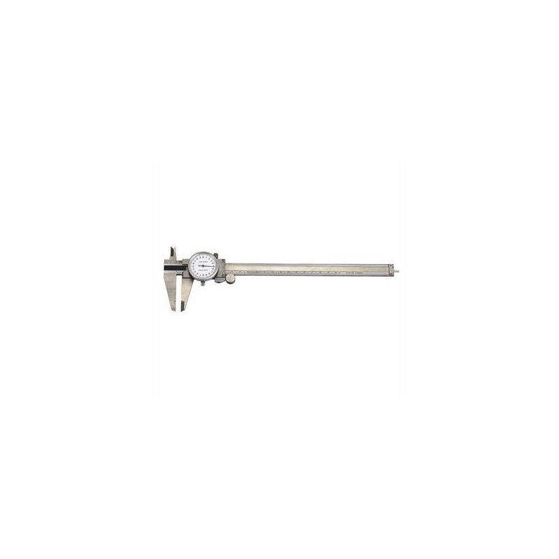 PIE DE REY CON RELOJ COMPARADOR DE ACERO INOX