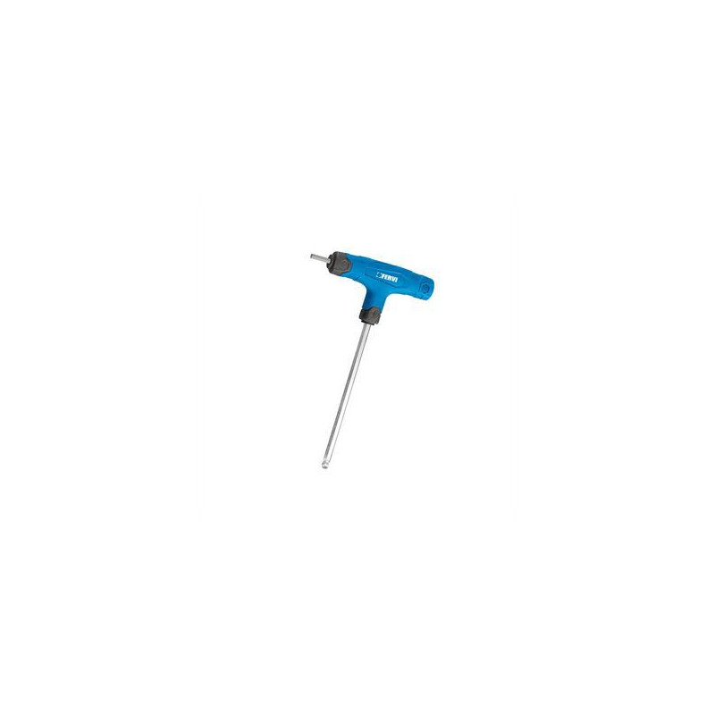 LLAVE ACODADA TIPO ALLEN C/MANGO AZUL PUNTA DE BOLA 6 MM