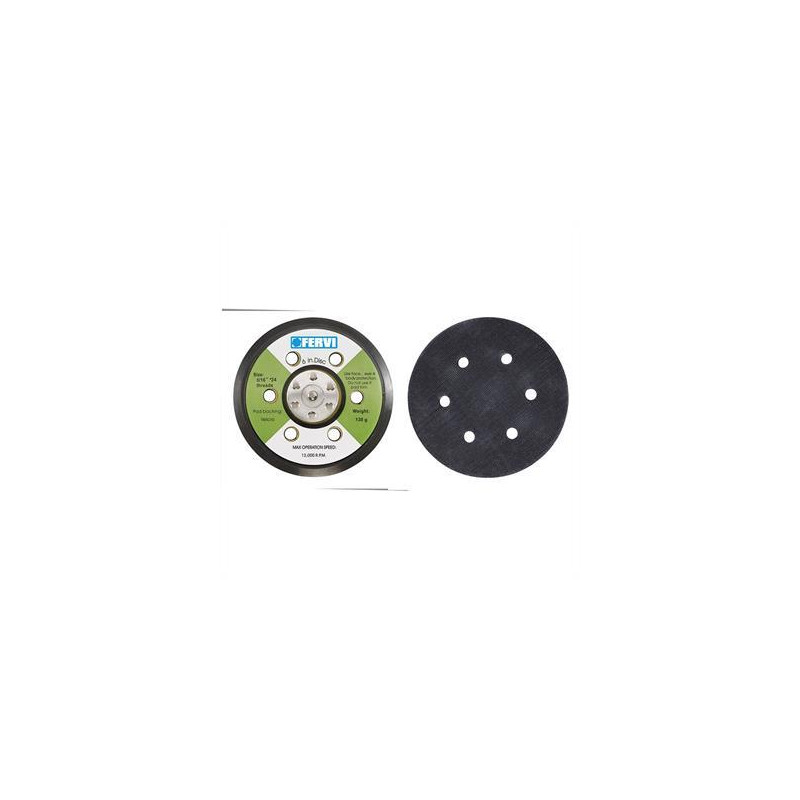 BASE PLATO LIJADOR CON FIJACION VELCRO