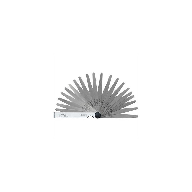 JUEGO GALGA DE ESPESORES DE ACERO INOX