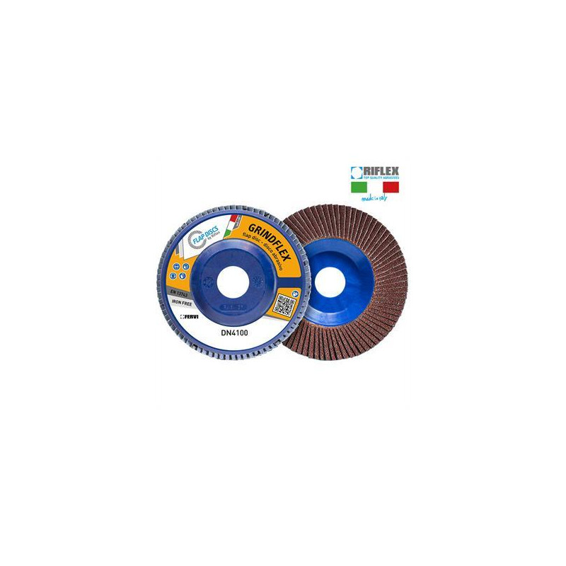 DISCO DE LAMINA GRINDFLEX CLASSIC Ø 115 Gr 60 Corindon Plano T27 Nylon