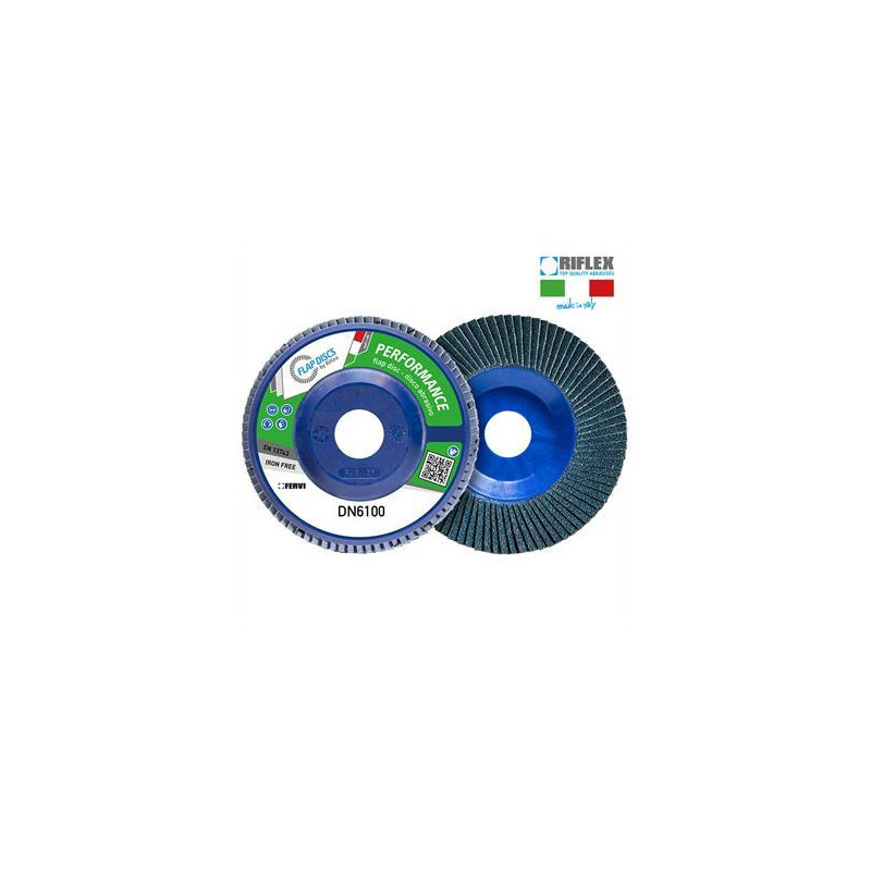 DISCO DE LAMINA PERFORMANCE CLASSIC Ø 115 Gr 80 Zirconio Plano T27 Nylon