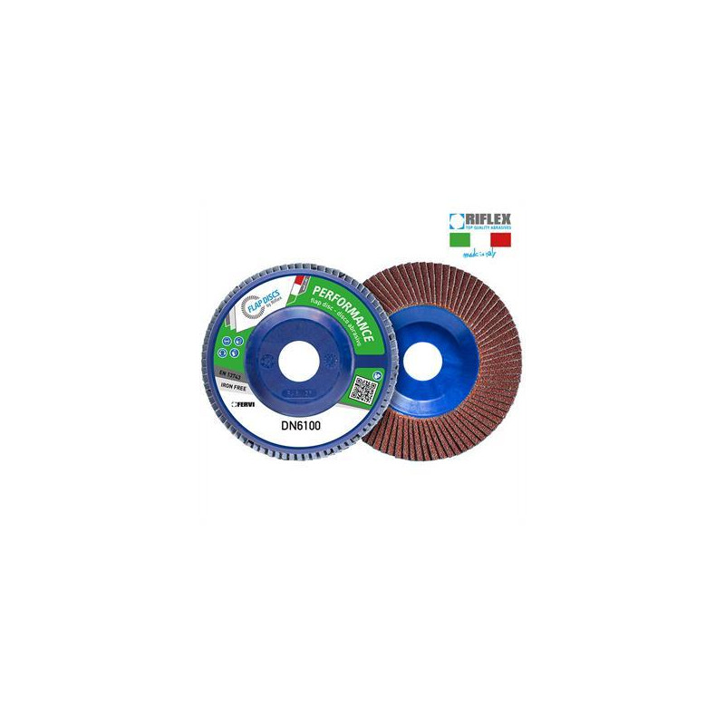 DISCO DE LAMINA PERFORMANCE CLASSIC Ø 115 Gr 60 Corindon Plano T27 Nylon