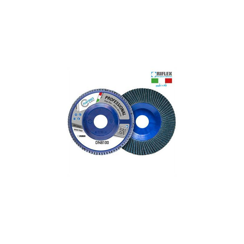 DISCO DE LAMINA PROFESSIONAL CLASSIC Ø 115 Gr 120 Zirconio Plano T27 Nylon