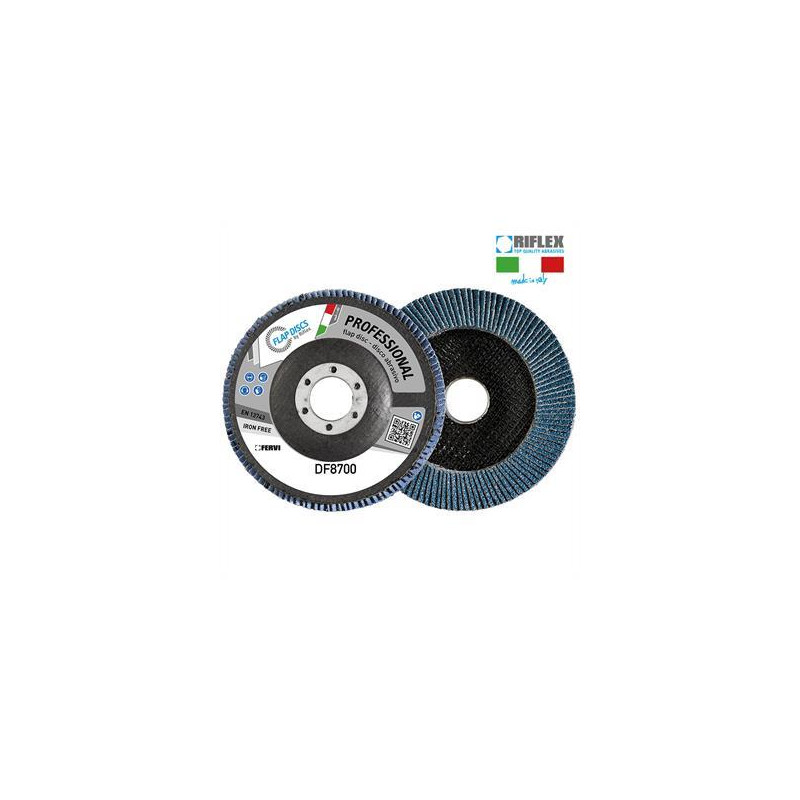 DISCO DE LAMINA PROFESSIONAL TIGER Ø 115 Gr 60 Zirconio Plano T27 Fibra
