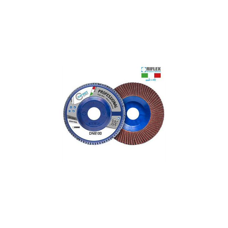 DISCO DE LAMINA PROFESSIONAL CLASSIC Ø 115 Gr 60 Corindon Plano T27 Nylon