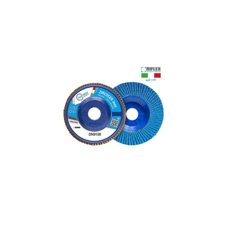DISCO DE LAMINA ZIRCOCER CLASSIC Ø 125 Gr 40+ Zirconio Plano T27 Nylon