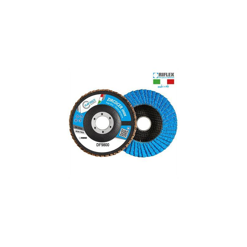 DISCO DE LAMINA ZIRCOCER RAPTOR Ø 115 Gr 40 Zirconio Plano T27 Fibra