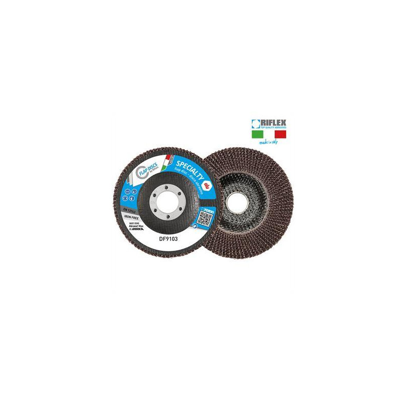 DISCO DE LAMINA SPECIALTY ALU CLASSIC Ø 125 Gr 80 Abranet Plano T27 Fibra