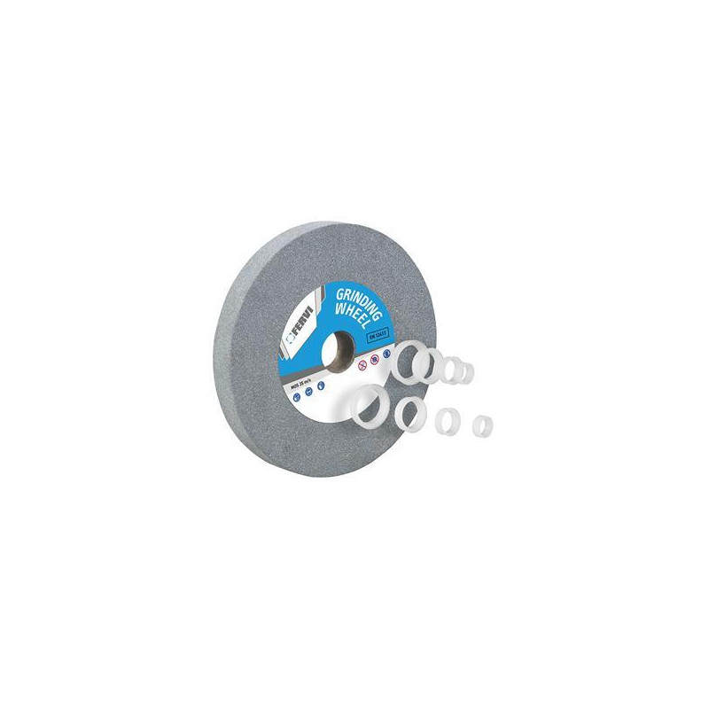 MUELA CORINDON GRIS Ø250x25x32 mm. Gr. 46 CON ANILLOS REDUCTORES