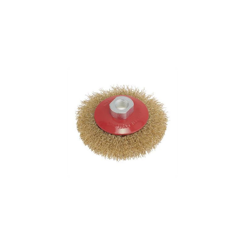 CEPILLO CÓNICO CON ALAMBRES ONDULADO