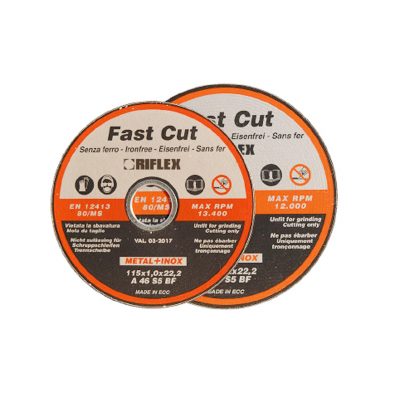 DISCO DE CORTE 125x1,2x22 A 46-S5-BF 80 D115/1.2