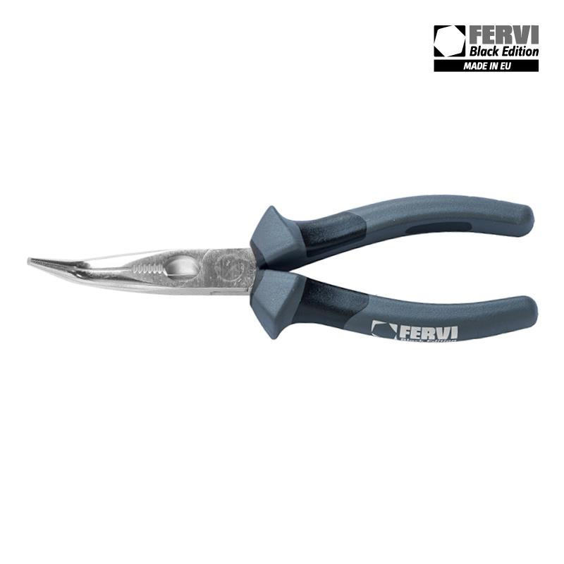 ***ALICATES CON PUNTAS SEMIRREDONDAS, BOCA CURVA CON CORTE Y GRIP***