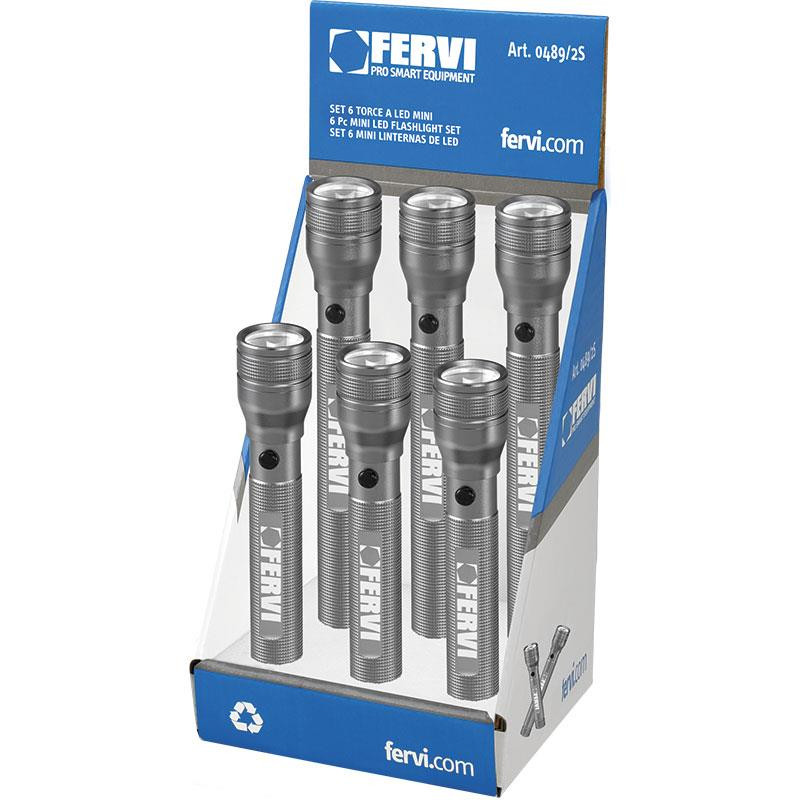 SET LINTERNA DE LED MINI COLOR PLATA