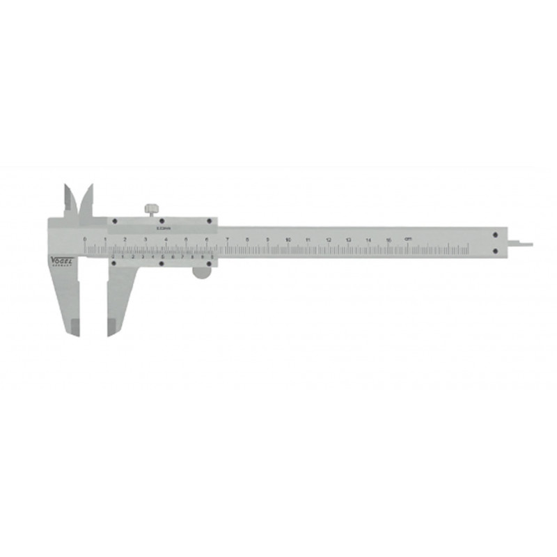 Pie de rey cuerpo de 3 piezas DIN 862 150 mm