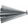 Galga de espesores de pistón, 20 hojas./150 0,05-1,00mm/.002-.040",Ancho 13 mm sujección por anilla