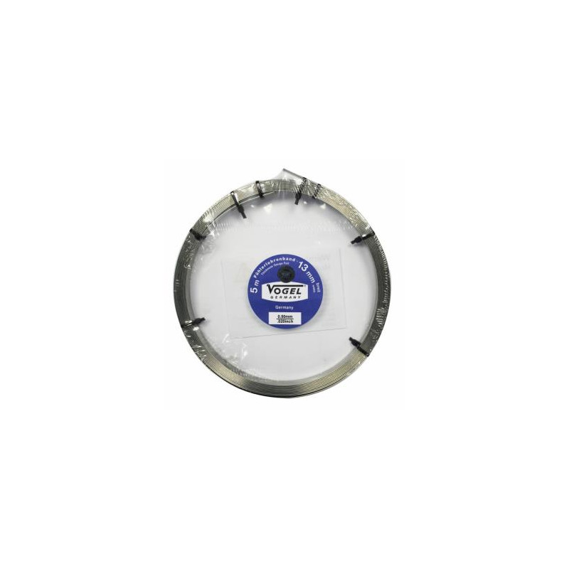 Rollo galga espesores 0,50 x13x5000 mm de Acero INOX caja redonda de plastico