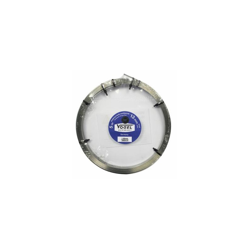 Rollo galga espesores 1,00 x13x5000 mm de Acero INOX enrrollado en film trasnparente