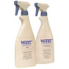kit limpieza 2x 500 ml para mesas de granito.