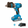 Taladro Percutor de 20 V + cargdor 2 A 20 V + 1 bateria 2A 20 V + maleta