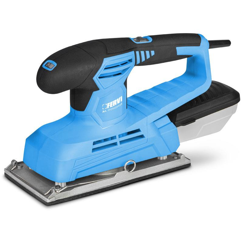 Lijadora orbital 350 W a 220 V 50Hz. 115 x 280 mm. en caja cartón