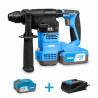 Martillo Perforador 20 V + cargdor 4 A 20 V + 2 bateria 4A 20 V + maleta