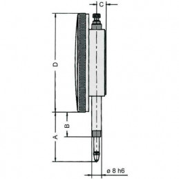 RELOJ COMPARADOR 0-10x0.01 mm, ø 58mm