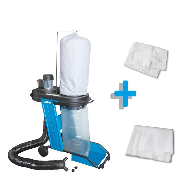 ASPIRADOR DE VIRUTAS + BOLSA DE FILTRO + 10 BOLSAS DE PLÁSTICO