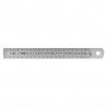 REGLA FLEXIBLE 100x13x0,5 mm INOX SATINADA, GADUACIÓN mm/mm DIN Clase II