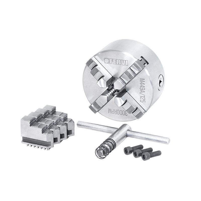 PLATO TORNO Ø 125 DE 4 GARRAS AUTOCENTRANTE