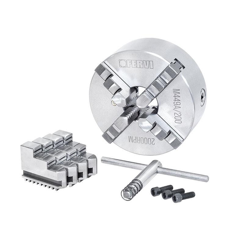 PLATO TORNO Ø 200 DE 4 GARRAS AUTOCENTRANTE